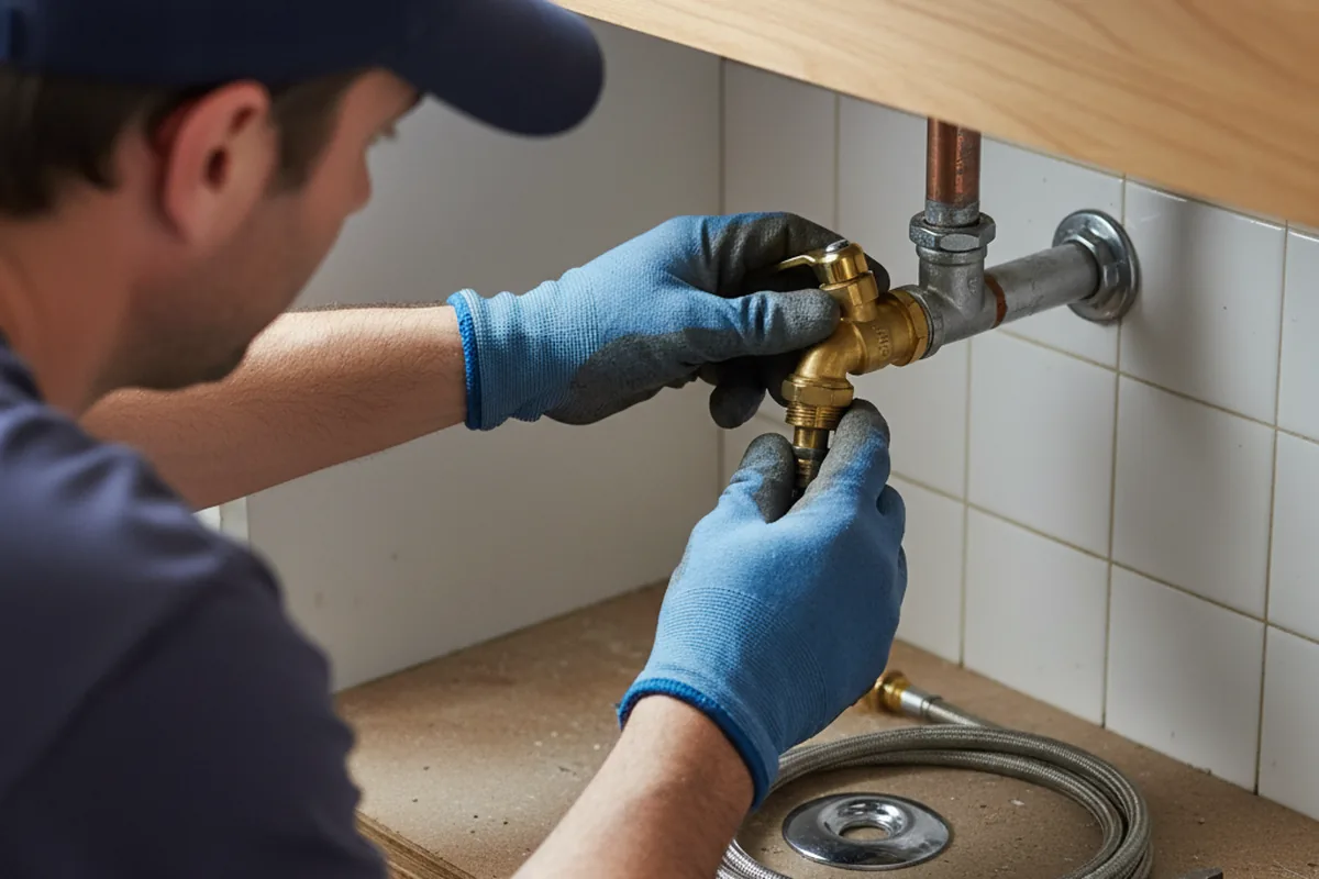 Shutoff valve and fitting work during Faucet and Fixture Repair in Lairdsville